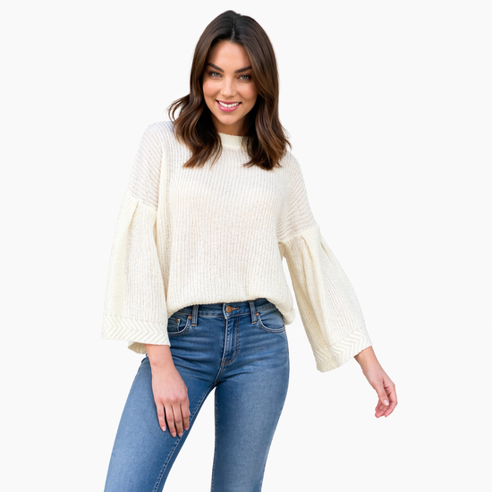 Bell Knit Ivory  Jumper