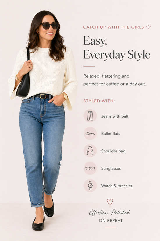 Bell Knit Ivory  Jumper
