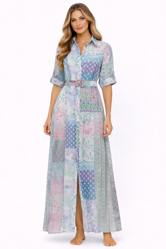 Vietri sul Mare Dress – Patchwork Charm by the Sea