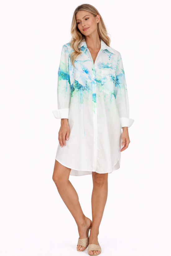La Dolce Vita Oversized Shirt Dress – Bold Prints & Relaxed Fit