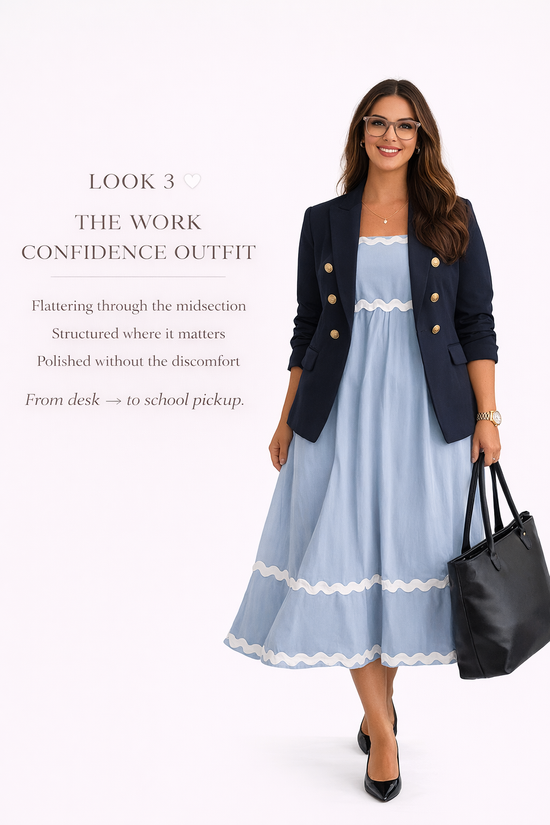 Azure Wave Cotton Maxi Dress